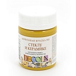 Краска акриловая стекло/керамика " Decola " 50мл охра светлая