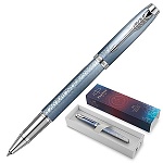 Ручка-роллер подарочная " Parker " Polar IM Last Frontier SE, черная 0,5мм, цвет корпуса-синий/серый, подарочная упаковка