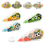 Набор корректирующих лент " Basir " Футбол 5мм*2,5м, 4шт, картонный блистер, европодвес