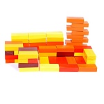 Конструктор " Росигрушка " Кирпичики 60 деталей, пластиковый, в рюкзаке