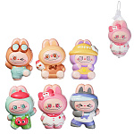 Сквиш " Mazari " Лабубу, 7,5*11,5см, ассорти (без возможности выбора цвета), сетка