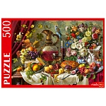 Пазлы " Рыжий кот " 500элементов Голландский натюрморт 34*48см, картонная упаковка 32*23*4см