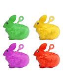 Игрушка-попрыгунчик светящаяся " ЙО-ЙО " Кролик 9,5см, ассорти (без возможности выбора цвета), картонный дисплей 27*17*17см