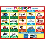 Плакат " Мир открыток " 0-02 А2 Transport- Транспорт, русско-английский