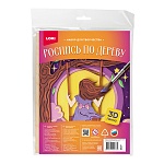 Роспись по дереву " Lori " Панно 3D "Качели", в наборе: деревянная заготовка, краски, клей, кисть, наждачная бумага, инструкция, картонная упаковка