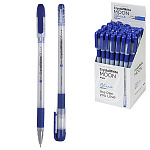 Ручка шариковая " Bruno Visconti " CrystalWrite.Moon, синяя 0,38мм, толщина письма 0,36мм, пластиковый корпус, цвет корпуса - прозрачный, металлический наконечник, колпачок с клипом, сменный стержень, картонная упаковка