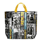 Сумка ПП многоразовая " Интерпак " с петлевой ручкой, 60*50см 160мкм Чикаго