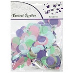 Конфетти " Браво " фольга/бумага Круги микс макаронс 25мм/30гр