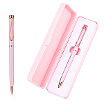 Ручка шариковая " Mazari " Bello P синяя 1,0 мм сменный стержень 99мм, пулевидный пишущий узел, поворотный механизм, металлический корпус, упаковка - футляр