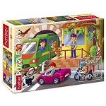 Пазлы " Hatber "  30элементов Maxi ПДД-на переезде! 29*21см, картонная упаковка