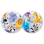 Шар фольгированный 22"/55см Круг Вечеринка зверей