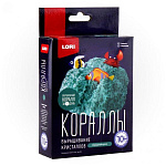 Выращивание кристаллов " Lori " Кораллы. Изумрудный коралл, в наборе: химический реактив, инструкция