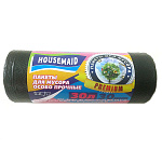Мешки для мусора " Housemaid "  30л 30шт черные, толщина 9мкм, в рулоне, ПНД