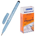 Ручка капиллярная (линер) " Centropen " Document 0,7мм черная