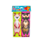 Кубики развивающие " Русский Стиль " Чей хвост? 6шт, 7*14*27см, мягкие, пакет европодвес