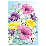 Бирка для букетов и подарков " Империя поздравлений " 060 Без названия. Цветы, 79*55мм