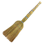 Веник Сорго 3-прошивной 20*34см, длина ручки - 45см