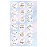 Наклейка для букетов и подарков " Мир открыток " 0-11 А6 Handmade Love