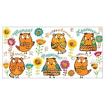 Конверт для денег " Мир открыток " 2-17 Детский- Без названия- Совушки, 165*85мм, фольга