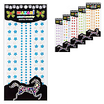 Набор страз акриловых " Mazari " Цветы+круг 133шт ассорти (без возможности выбора цвета), пакет, европодвес