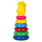 Пирамида " Совтехстром " Попугай пластиковая 24см, 8 деталей, в сетке 1,5*22см