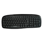 Клавиатура " FaisON " Easy media KB111, черная, мембранная, проводное подключение USB, 1,5м