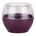 Кашпо " Миленд " Аква, 2л, Сливовый, h=150, d=170, пластик