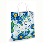 Пакет ПЭ " Интерпак " с пластиковой ручкой МП, 23*27см 150мкм Вивиан