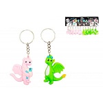 Брелок для ключей  " Tukzar " Дракончик, ассорти, резина, с петлей, металлическое кольцо, пакет, европодвес