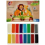 Пластилин " Луч " ZOO 16цв 240г картонная упаковка