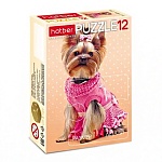 Пазлы " Hatber "  12элементов Maxi Милашки 17,5*13см, 4 дизайна, картонная упаковка