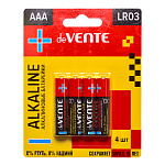 Батарейка " deVente " Alkaline LR03/1,5В алкалиновая, блистер, европодвес