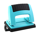 Дырокол на 20л " KW-trio " металлический, встроенная линейка, синий