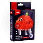 Выращивание кристаллов " Lori " Кораллы. Красный коралл, в наборе: химический реактив, поддон для выращивания,картонная основа, декоративный картонный элемент, инструкция.