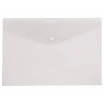 Папка на кнопке МАЛЫЙ ФОРМАТ А5 " KWELT " бесцветная 0,18мм прозрачная