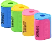 Точилка Lamark, треугольной формы, с контейнером, ассорти 34,5х27 мм