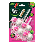 Подвесной блок для унитаза " Master Fresh " Duo Effect 5 в 1, сакура, 2шт
