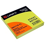 Блок самоклеящийся (стикеры) 76*76мм 100л неон, желтый " Lamark "