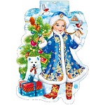 Плакат фигурный " Мир поздравлений " 936 А3 Снегурочка