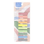 Закладки самоклеящиеся " Lorex " Plastic simple 45*10мм, 10цв*20л пластик, пластиковая подложка. европодвес, пакет