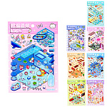 Наклейки детские " Mazari " Румбокс Зайки, 170*180мм, 1 локация, 1 лист с наклейками, 8 дизайнов, ассорти, пакет, европодвес