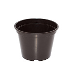 Кашпо " Милих " для цветов 0,35л, h=77мм; d=100мм, черный, пластик