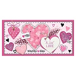 Конверт для денег " Мир открыток " 2-16 Happy day! With love! 165*85мм, блестки, рельеф