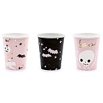 Стаканы бумажные " PartyDeco " 220мл, Happy Halloween BOO, в наборе 6шт, 3 дизайна