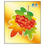 Наклейка " Мир поздравлений " 930 Рябина, 131*154мм, металлизированная самоклейка