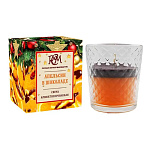 Свеча ароматизированная в стакане Новогодняя " РСМ " Апельсин в Шоколаде, 130*78,5мм, время горения 30часов, гланцевая картонная коробка