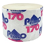Бумага туалетная 1-слойная " Primo 170 " 1 рулон, 125м, серая, вторичная целлюлоза, h=95мм, d=120мм