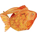 Копилка " Империя поздравлений " 855 Исполнение желаний, золотая рыбка, термография, текст