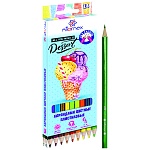 Карандаши цветные пластиковые Dolce Vita 18цв " Attomex " шестигранные, картонная упаковка, европодвес