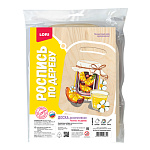 Роспись по дереву " Lori " Доска. Освежающий напиток, в наборе: деревянная заготовка, краски, кисть, лак с блестками, инструкция